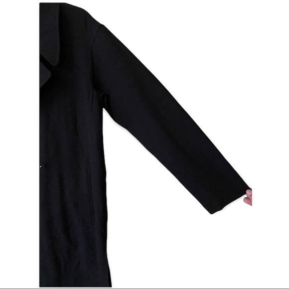 PacSun Kendall & Kylie Black Long Trench Coat, size Small, NWOT - Picture 4 of 9